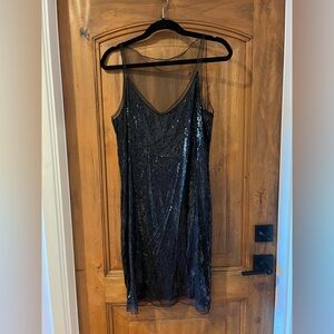 Black White + Warren Sequin Dress Size L